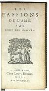 DESCARTES, RENÉ. Les Passions de l''Ame. 1650